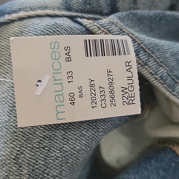 Maurice's Plus Size Vintage High Rise Blue Jegging Size 22W - Picture 7 of 7